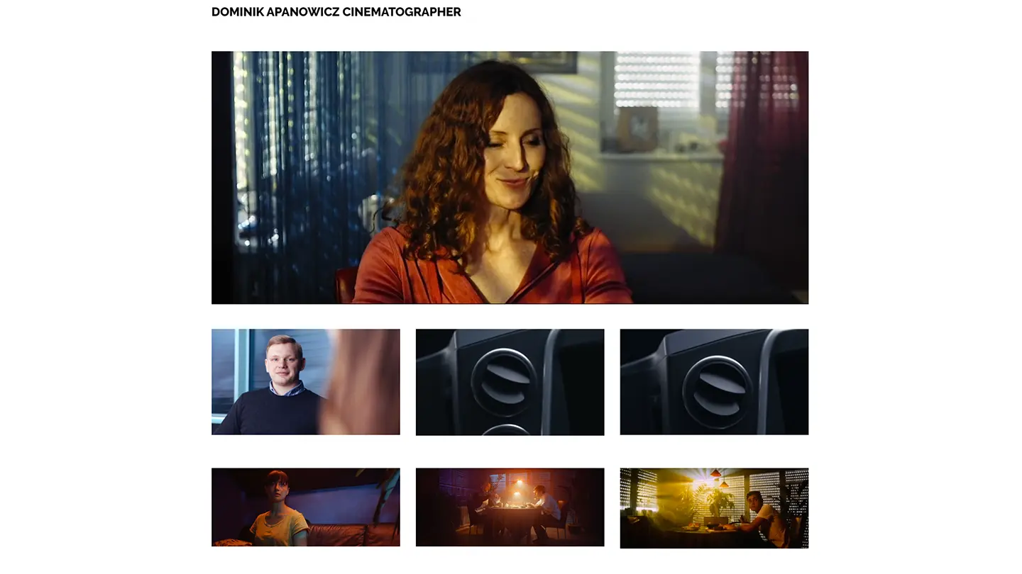 Website des Cinematographers und Kameramanns Dominik Apanowicz aus Stuttgart · Collaboration-Partner · imagecouture · Jens Achtert