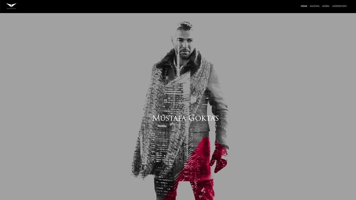 Website von Mustafa Göktas, Model, Moderator und Red Carpet Manager · Collaboration-Partner · imagecouture · Jens Achtert