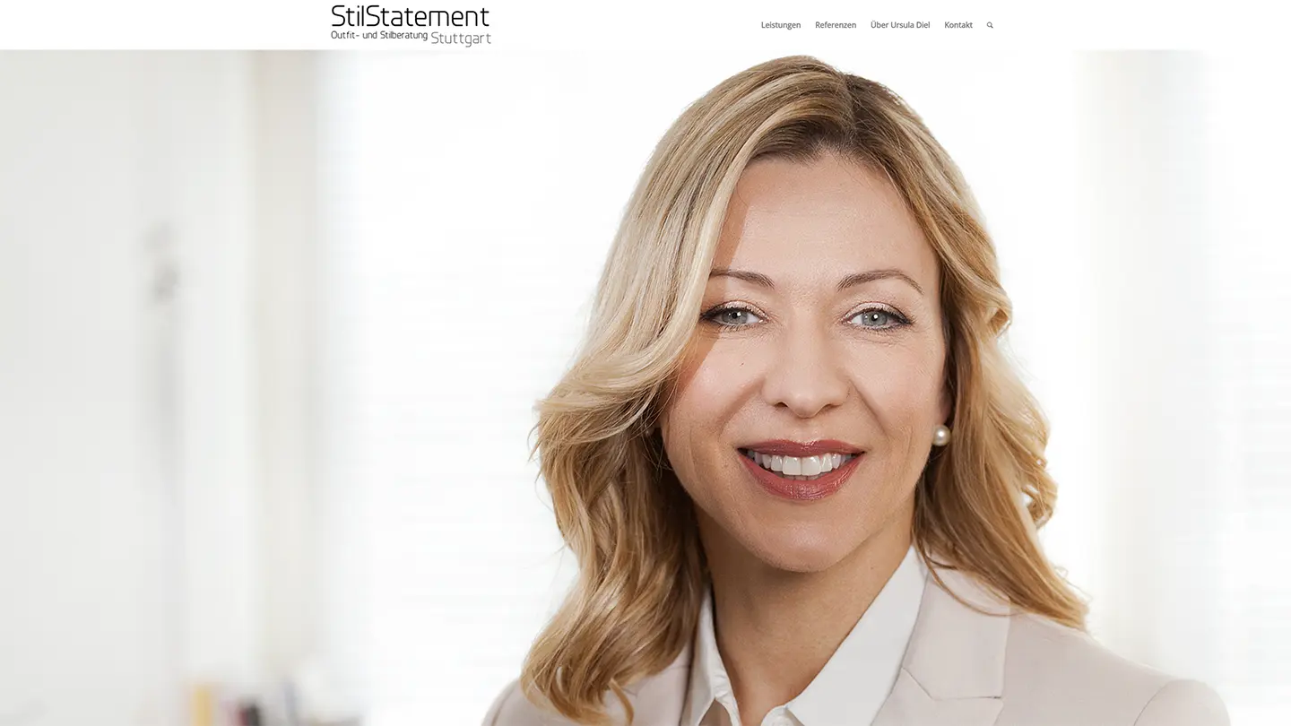 Website StilStatement von Ursula Diel für Outfit- und Stilberatung Stuttgart · Collaboration-Partner · imagecouture · Jens Achtert