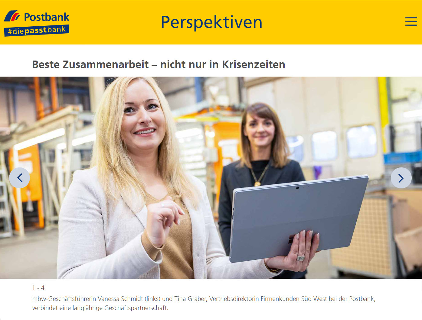 Postbank Firmenkundenmagazin